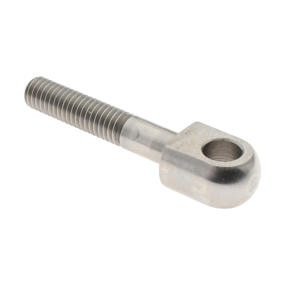 3/8-16, 1-3/8" Thread Length, 3/8" Hole Diam, Stainless Steel, Swing Bolt