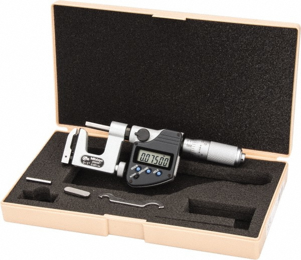 Mitutoyo 0 to 1 Inch Range, Carbide Face, Electronic Multi Anvil