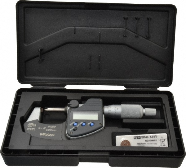 0 to 0.8 Inch Measurement, 0.0002 Inch Accuracy, Electronic Crimp Height Micrometer