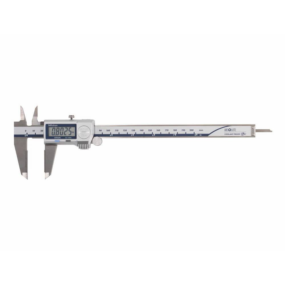 Electronic Caliper: 0 to 6", 0.0005" Resolution, IP67