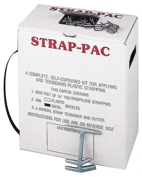 Value Collection SP-W 3,000 Foot Long x 1/2 Inch Wide x 0.015 Inch Thick, Economy Polyproylene Strapping Kit 