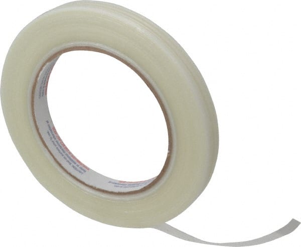 Packing Tape: 1/2" Wide, Natural, Rubber Adhesive