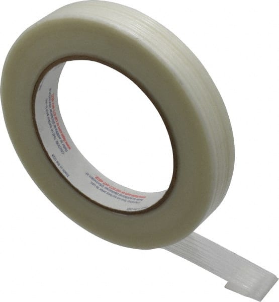 3/4" x 60 Yd Natural (Color) Rubber Adhesive Strapping Tape