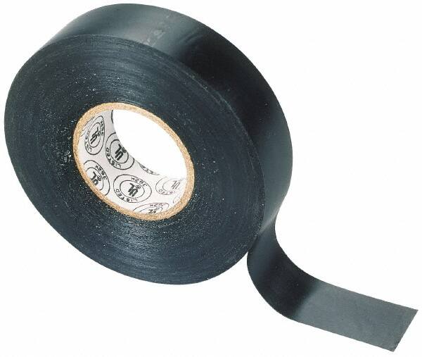 Electrical Tape: 3/4" Wide, 60' Long, 7 mil Thick, Black