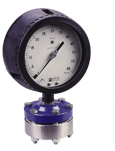 300 Max psi, 4-1/2 Inch Dial Diameter, Polypropylene Pressure Gauge Guard and Isolator 