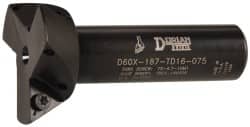 Dorian Tool 73310165248 60° Included Angle, 1-7/8" Max Cutting Diam, 3/4" Shank Diam, TDEX 160308-EN Insert Style, Indexable Dovetail Cutter 