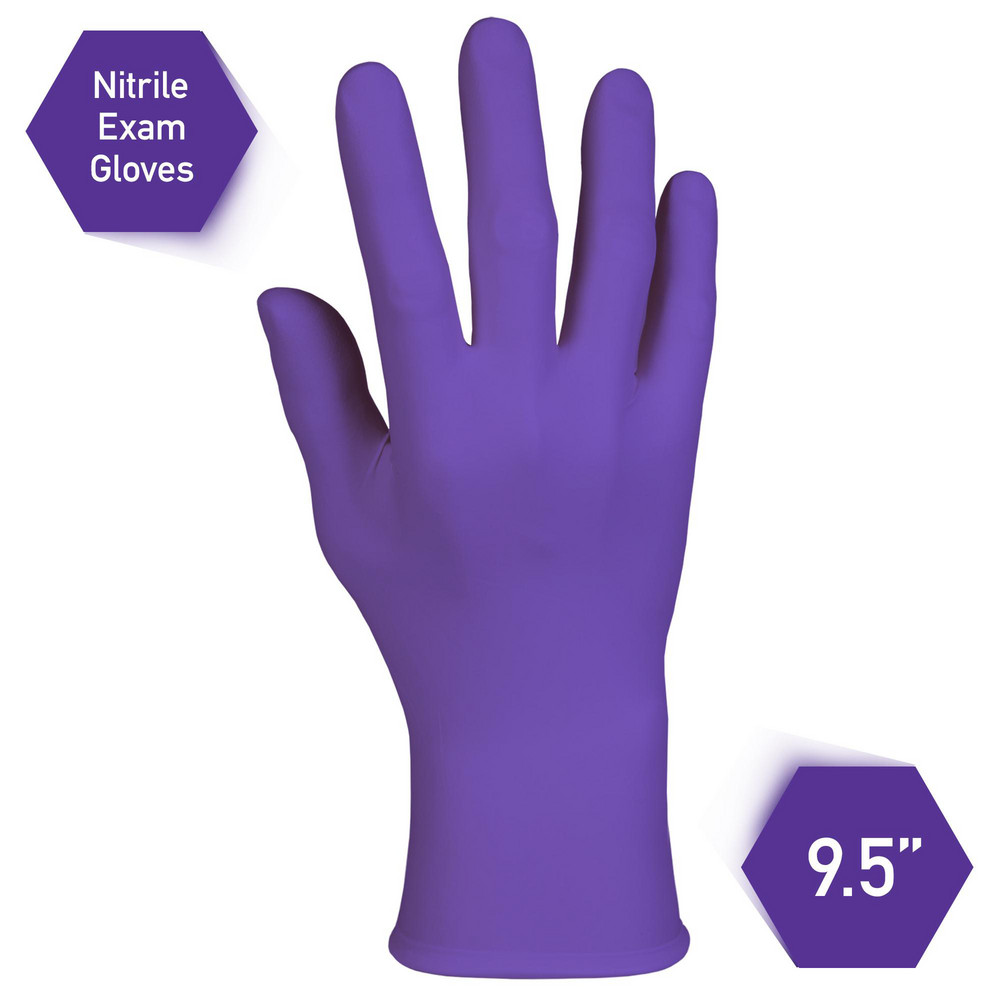 Kimtech Disposable Gloves Series Kimtech Purple Nitrile, Size Medium