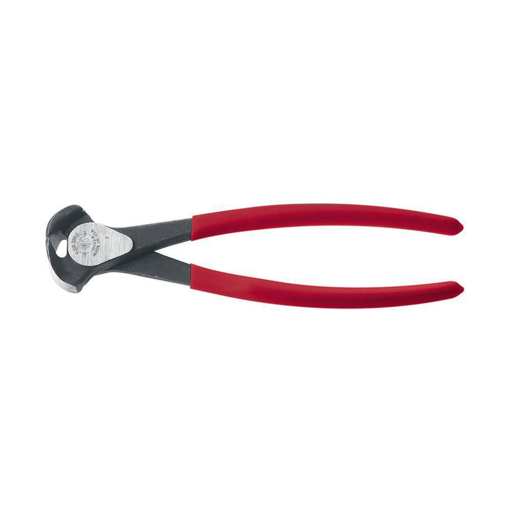Klein Tools - End Cutting Plier: 8-1/2″ OAL, 0.6875″ Cutting