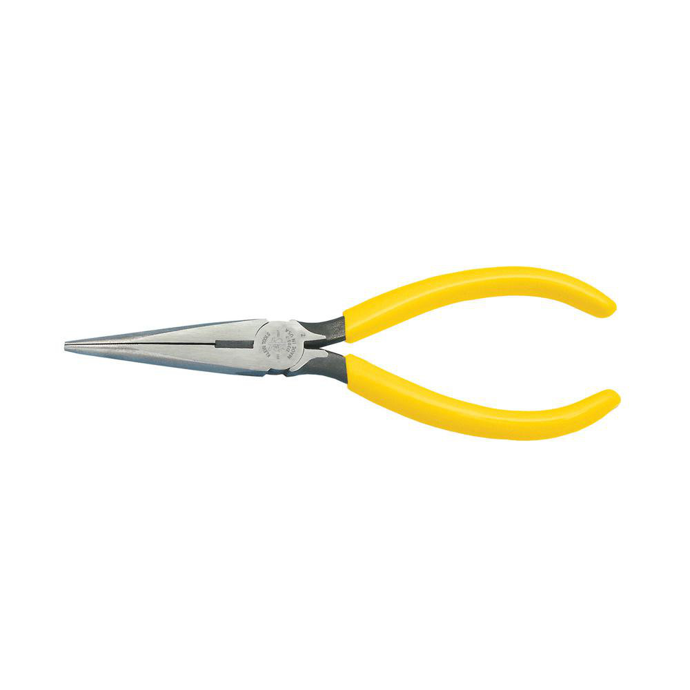 Long Nose Plier: 2-7/16" Jaw Length, Side Cutter