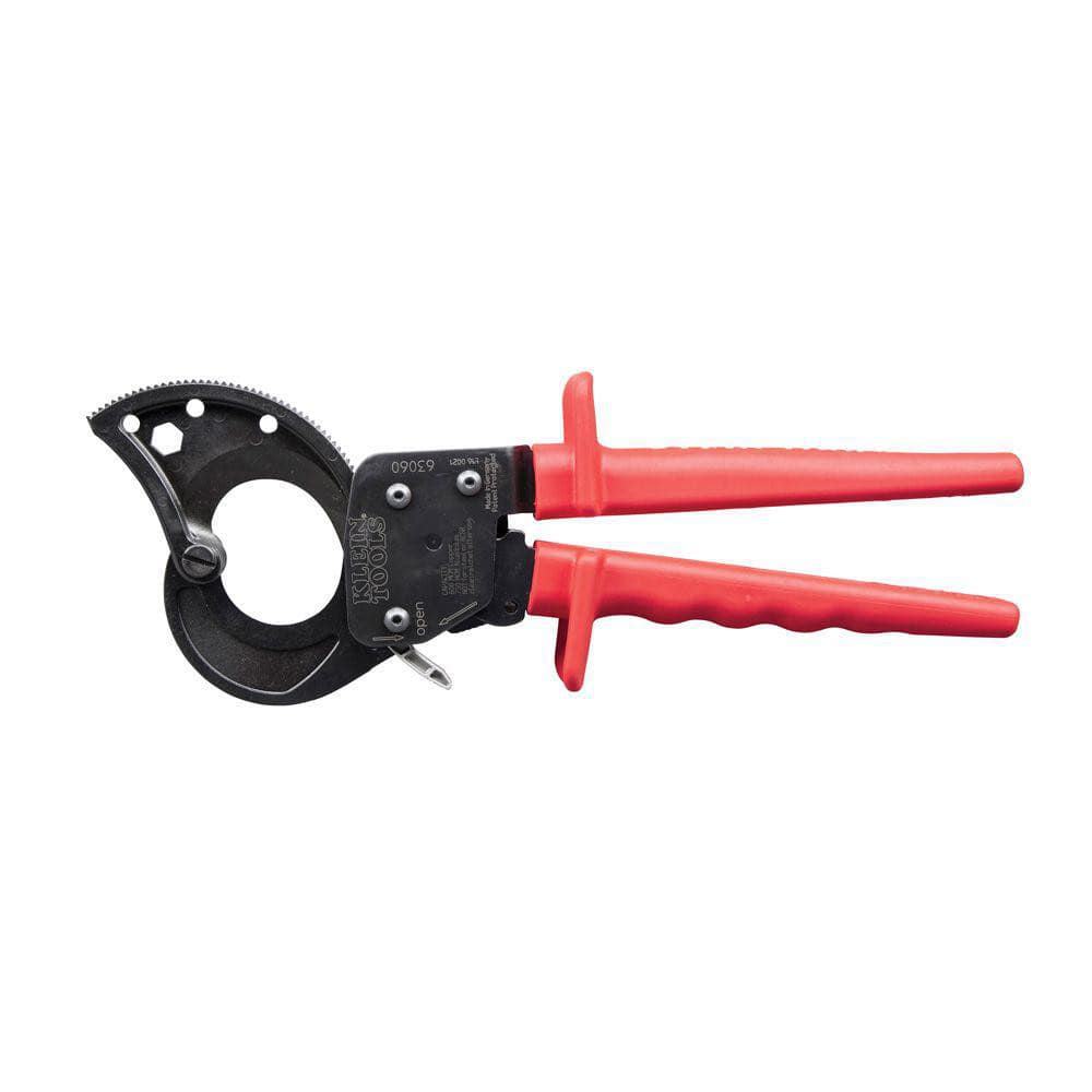 Cable Cutter: 1.13" Capacity, Molded Plastic Handle, 10" OAL