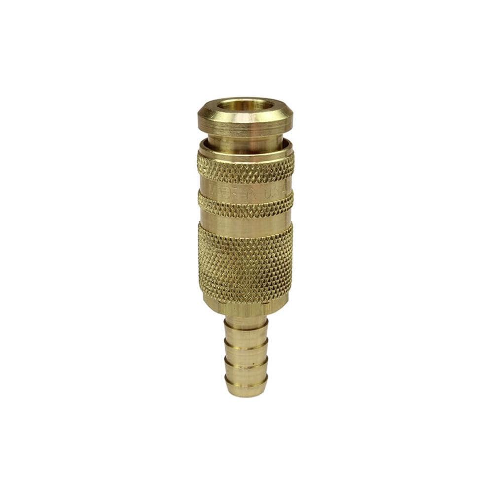 Pneumatic Hose Coupling: 1/4" Body Dia, Industrial Interchange