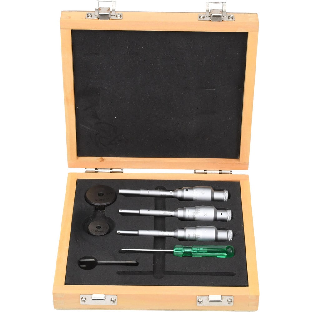 Mechanical Inside Micrometer Set: 0.1500 to 0.2750" Range