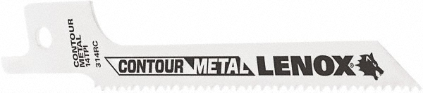 Reciprocating Saw Blade: Bi-Metal - Tapered, Universal Shank