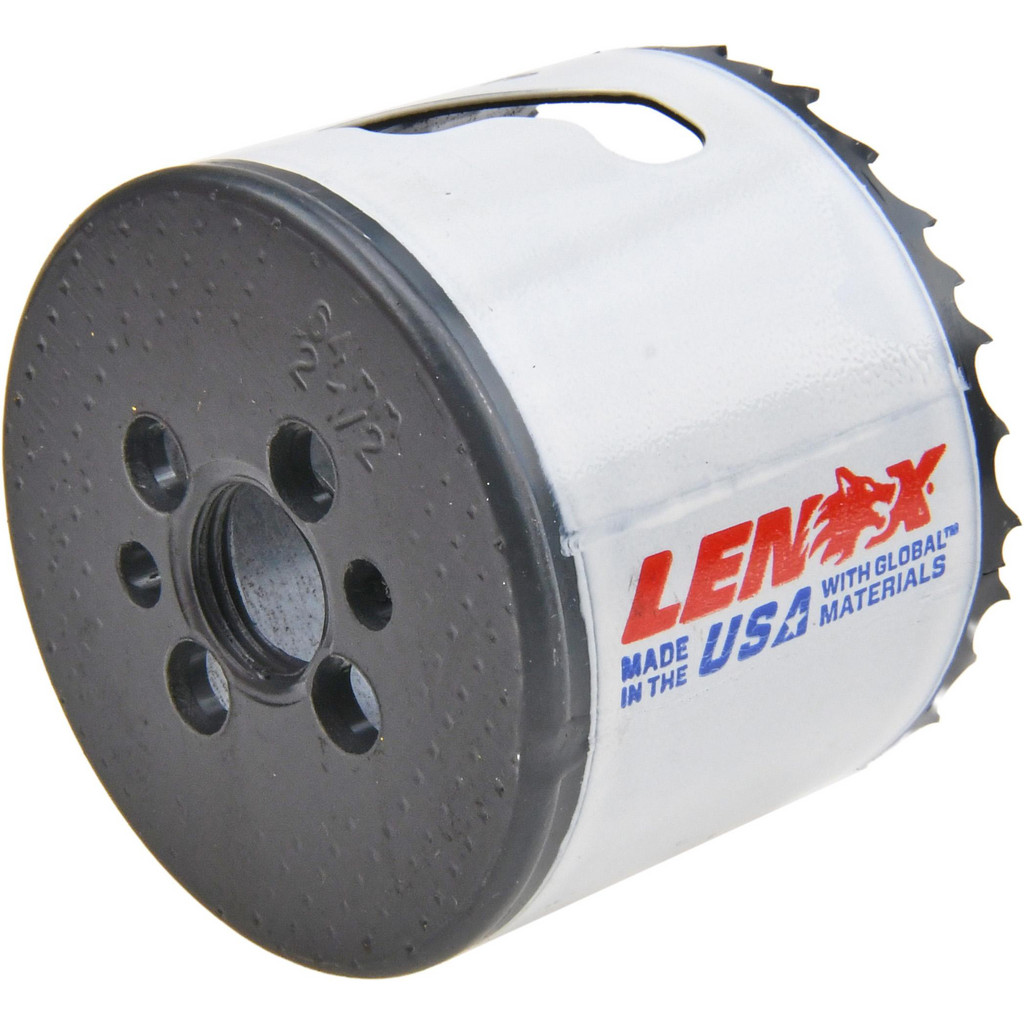Lenox Hole Saw: 2-1/2" Saw Dia, 1-1/2" Cut Depth - Bi-Metal, Toothed Edge | Part #3004040L