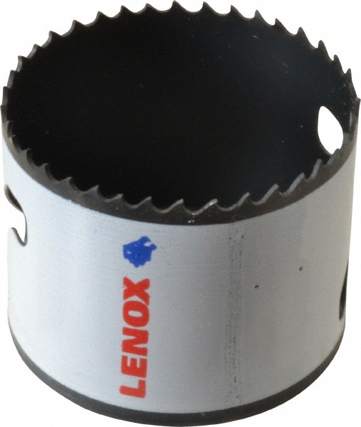 Hole Saw: 2-9/16" Saw Dia, 1-1/2" Cut Depth - Bi-Metal, Toothed Edge