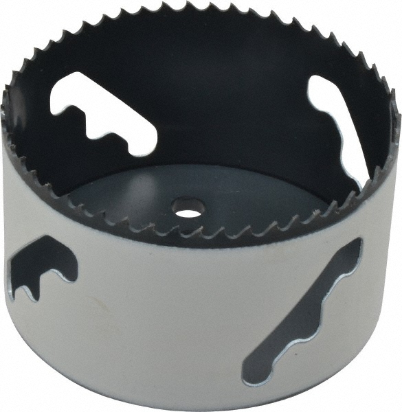 Hole Saw: 3-1/2" Saw Dia, 1-1/2" Cut Depth - Bi-Metal, Toothed Edge
