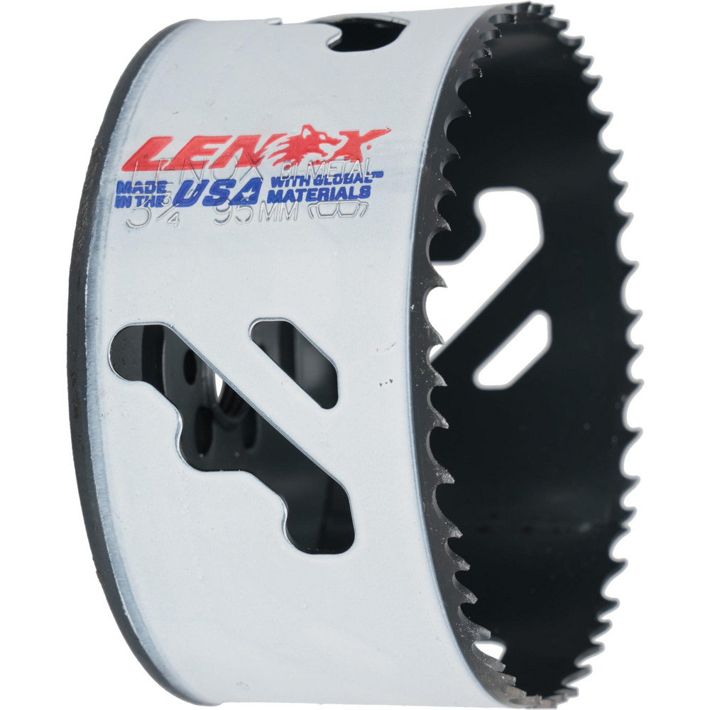 Hole Saw: 3-3/4" Saw Dia, 1-1/2" Cut Depth - Bi-Metal, Toothed Edge