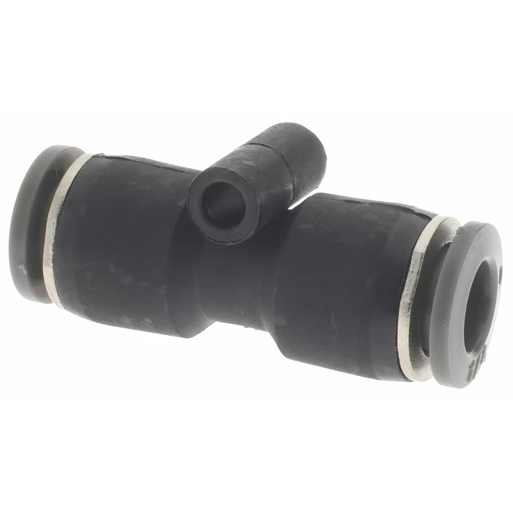 Push-To-Connect Tube to Tube Tube Fitting: Union, Straight, 1/4" OD