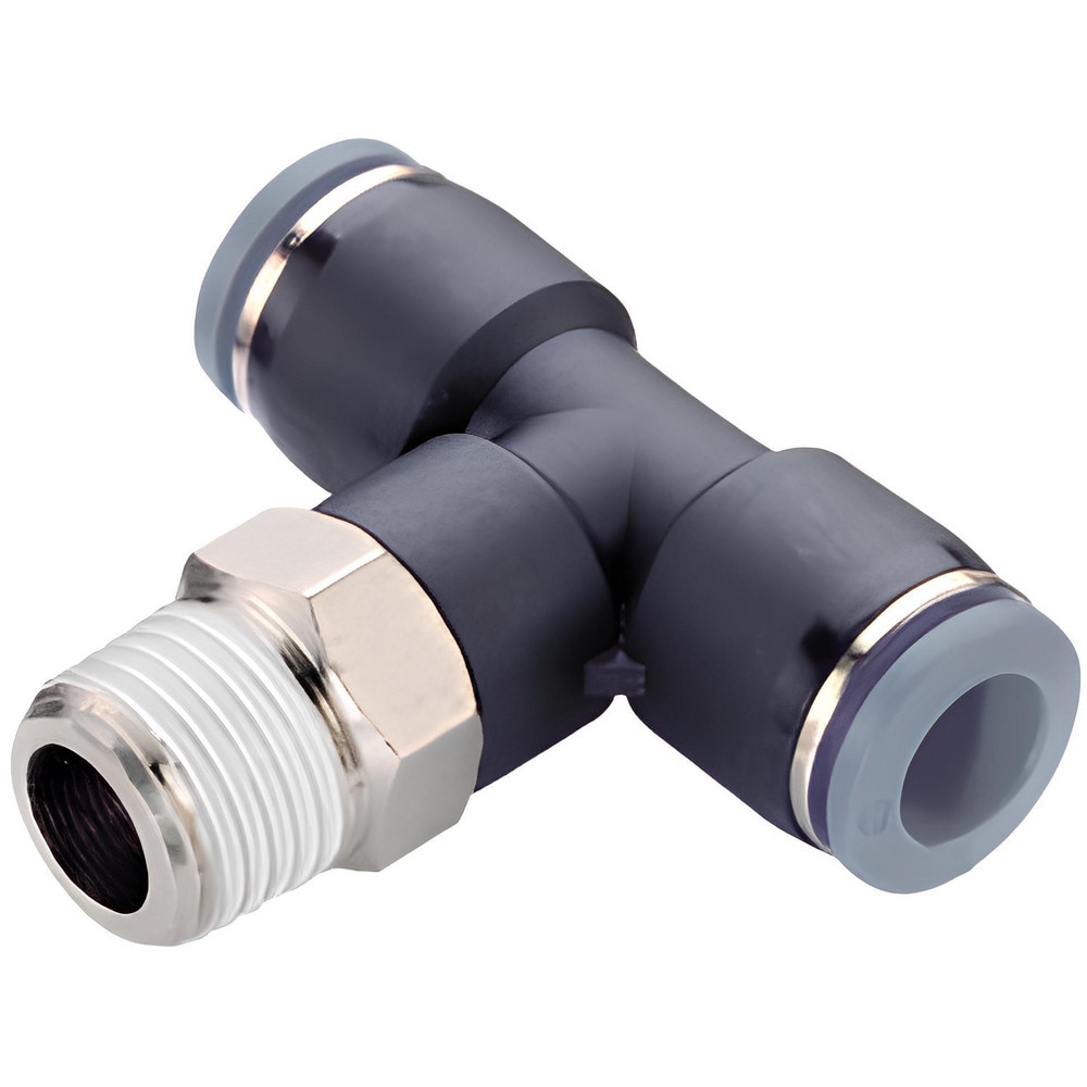 PushtoConnect Tube x MNPT x Tube x Male Fitting Swivel Tee