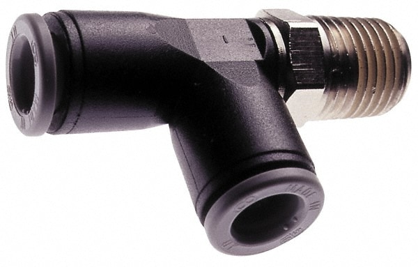 Norgren M24680118 Push-To-Connect Tube to Male & Tube to Male NPT Tube Fitting: 1/8" Thread, 1/8" OD Image