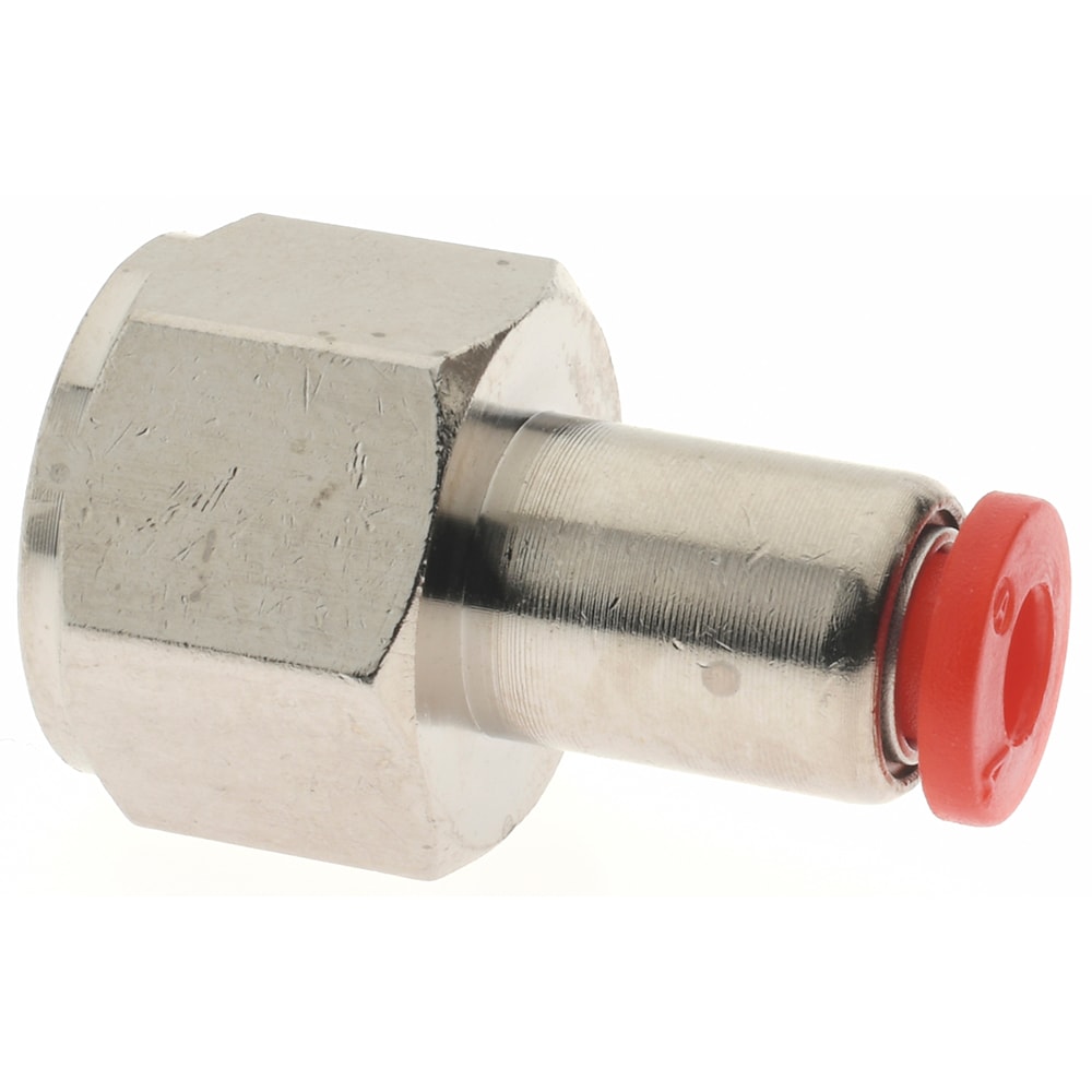 Push-To-Connect Tube to Female & Tube to Female BSPP Tube Fitting: 1/4" Thread