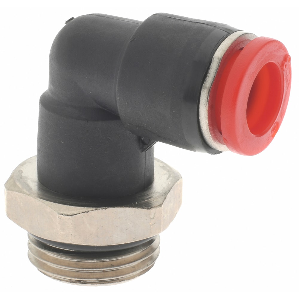 Push-To-Connect Tube to Male & Tube to Male BSPP Tube Fitting: Adapter, 3/8" Thread