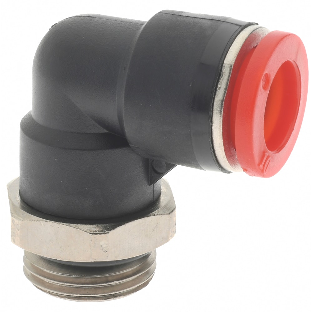 Push-To-Connect Tube to Male & Tube to Male BSPP Tube Fitting: Adapter, 3/8" Thread