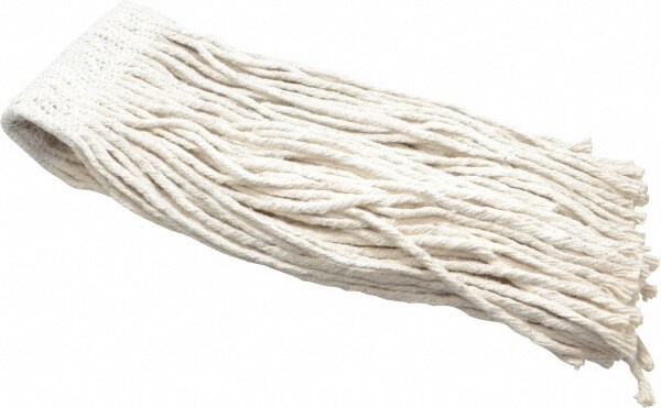 Wet Mop Cut: Clamp Jaw, Large, White Mop, Cotton