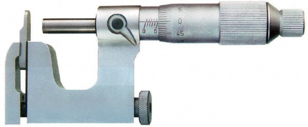 25 to 50 mm Range, Carbide Face, Satin Chrome Coated, Mechanical Multi Anvil Micrometer