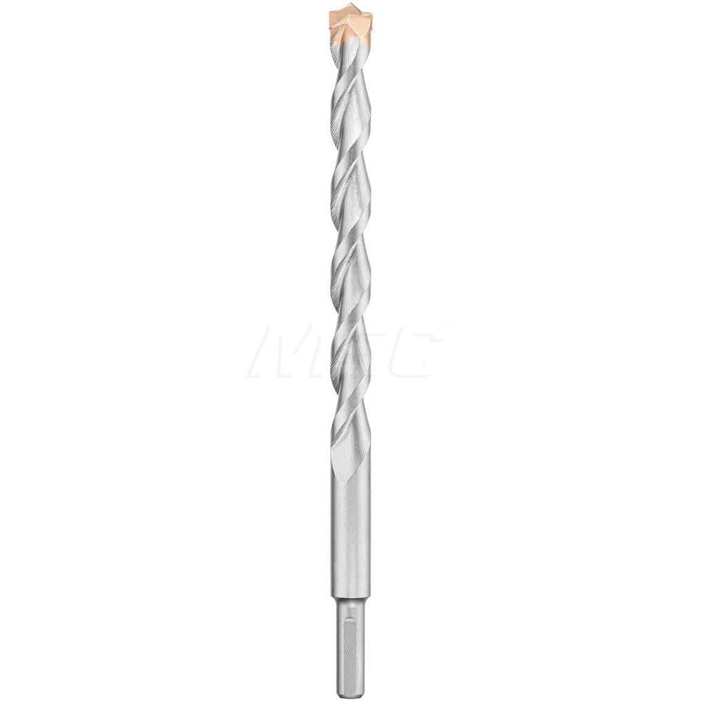 3/4" Diam, Round with Flats Shank, Carbide-Tipped Rotary & Hammer Drill Bit