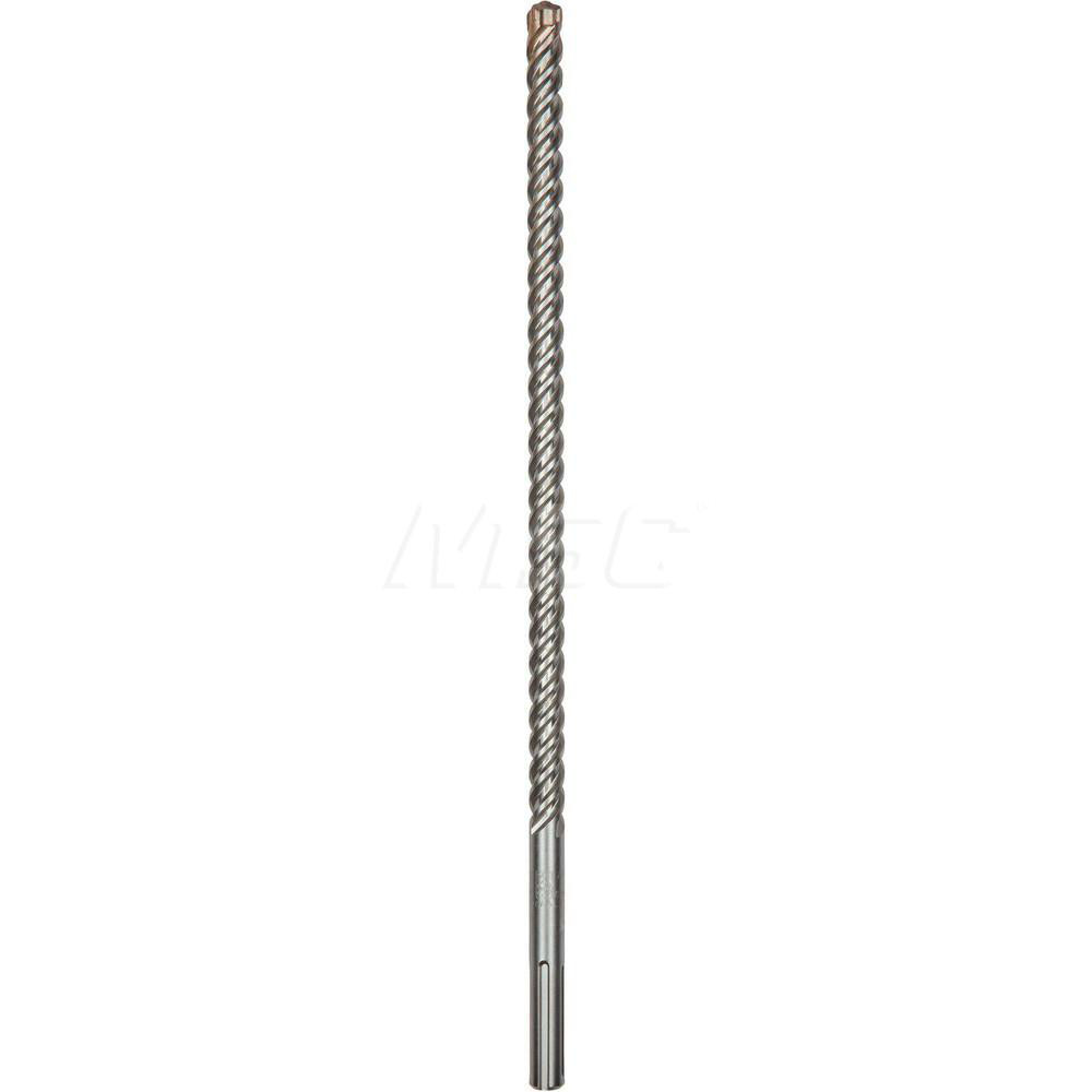 3/4" Dia, SDS-Max Shank, Carbide-Tipped Rotary & Hammer Drill Bit - 16" Usable Length, 21-1/2" OAL