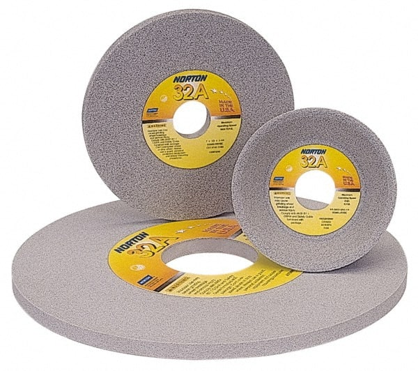 Norton 66253263164 Surface Grinding Wheel: 12" Dia, 1-1/2" Thick, 5" Hole, 46 Grit, H Hardness 