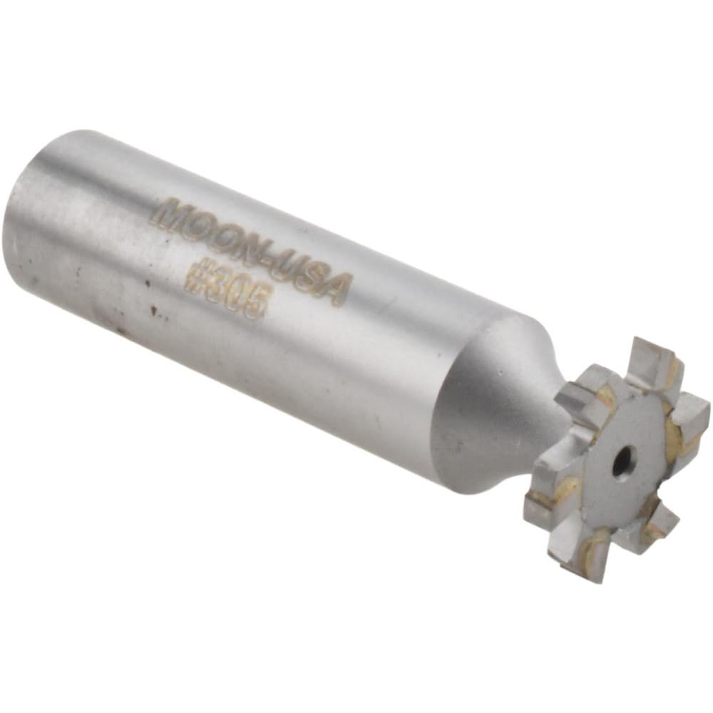 Woodruff Keyseat Cutter: 0.625" Cut Dia, 0.0938" Cut Width, 1/2" Shank Dia, Straight Tooth