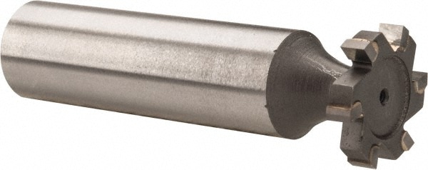 Made in USA TC405 Woodruff Keyseat Cutter: 0.625" Cut Dia, 0.125" Cut Width, 1/2" Shank Dia, Straight Tooth Image