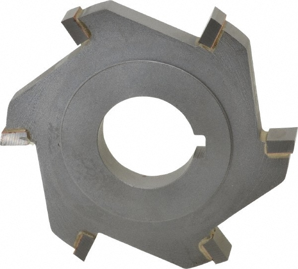 Made in USA 254132 Side Milling Cutter: 3" Cutter Dia, 3/8" Cutting Width, 1" Arbor Hole, 6 Teeth Image