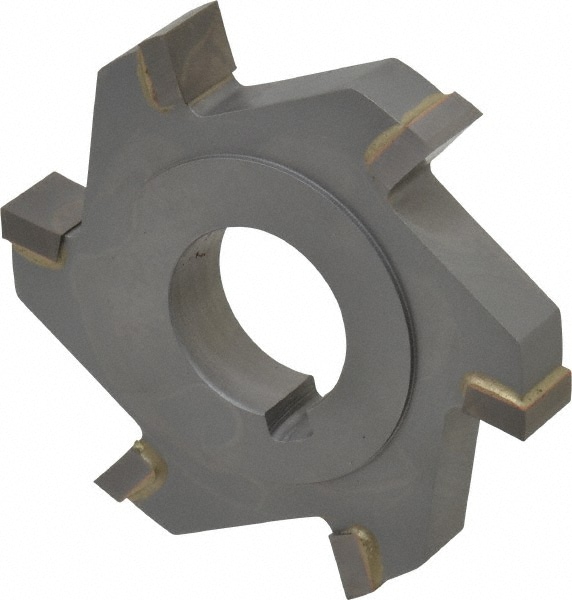 Made in USA 254234 Side Milling Cutter: 3" Cutter Dia, 1/2" Cutting Width, 1" Arbor Hole, 6 Teeth, Steel Image