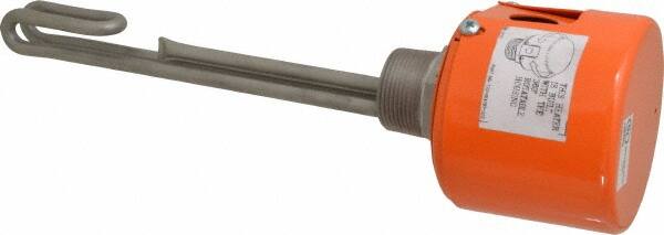 1 Element, 9.06" Immersion Length, Standard Housing, Stainless Steel Pipe Plug Immersion Heater