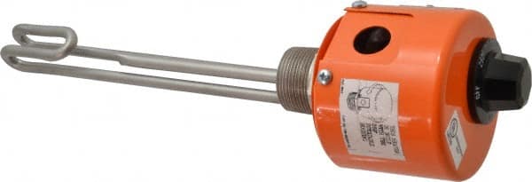 1 Element, 9.06" Immersion Length, Standard Housing, Stainless Steel Pipe Plug Immersion Heater 