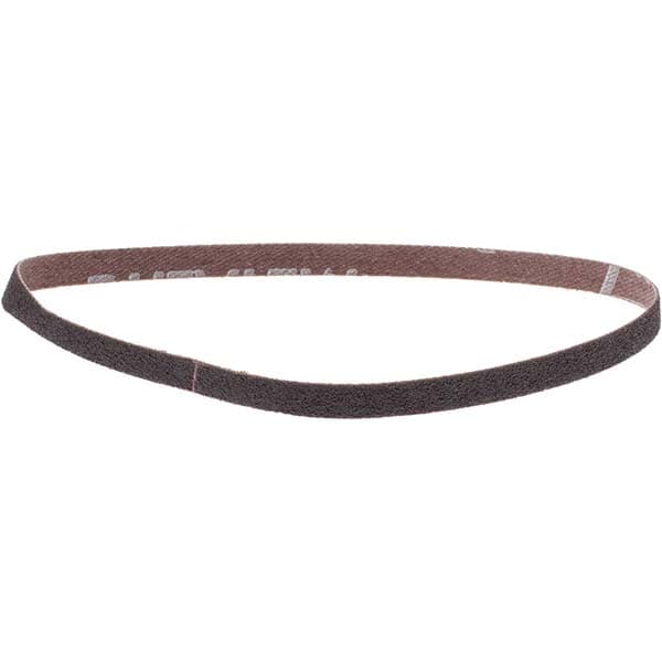 Abrasive Belt:  1/4" Wide, 12" OAL, 80 Grit, Aluminum Oxide