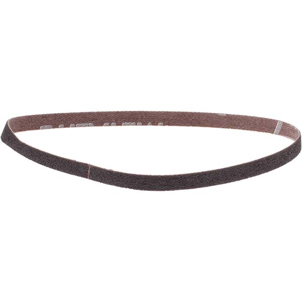 Abrasive Belt: 1/4" Wide, 12" OAL, 80 Grit, Aluminum Oxide - Coated, Coarse Grade, X Weighted, Wet & Dry,  Series R283