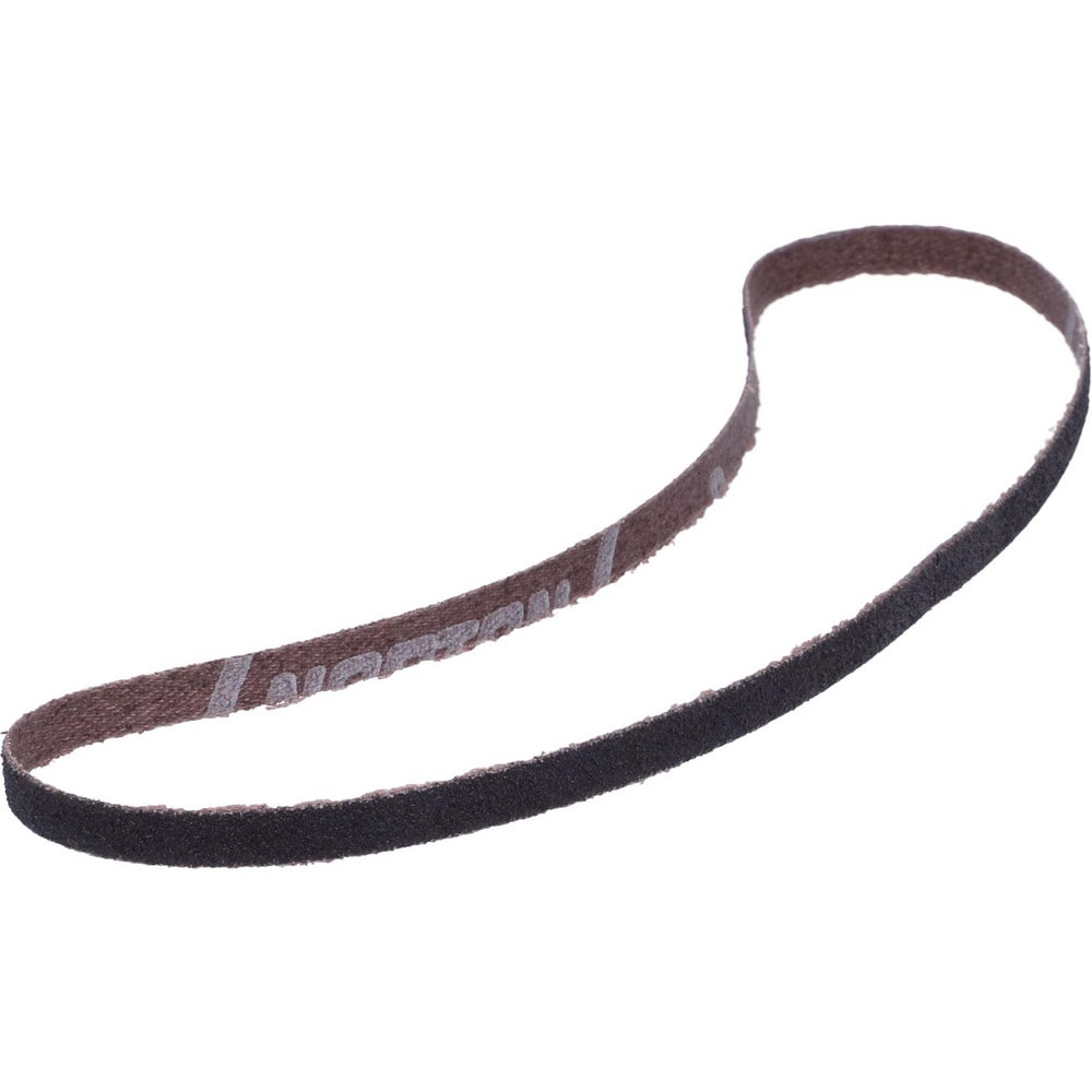 Abrasive Belt:  1/4" Wide, 18" OAL, 60 Grit, Aluminum Oxide