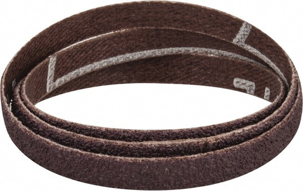 Abrasive Belt:  1/4" Wide, 18" OAL, 60 Grit, Aluminum Oxide