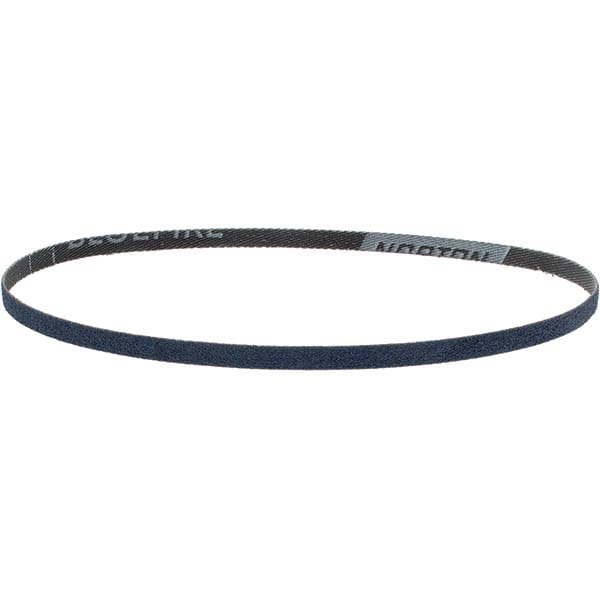 Abrasive Belt:  1/4" Wide, 18" OAL, 80 Grit, Zirconia Alumina