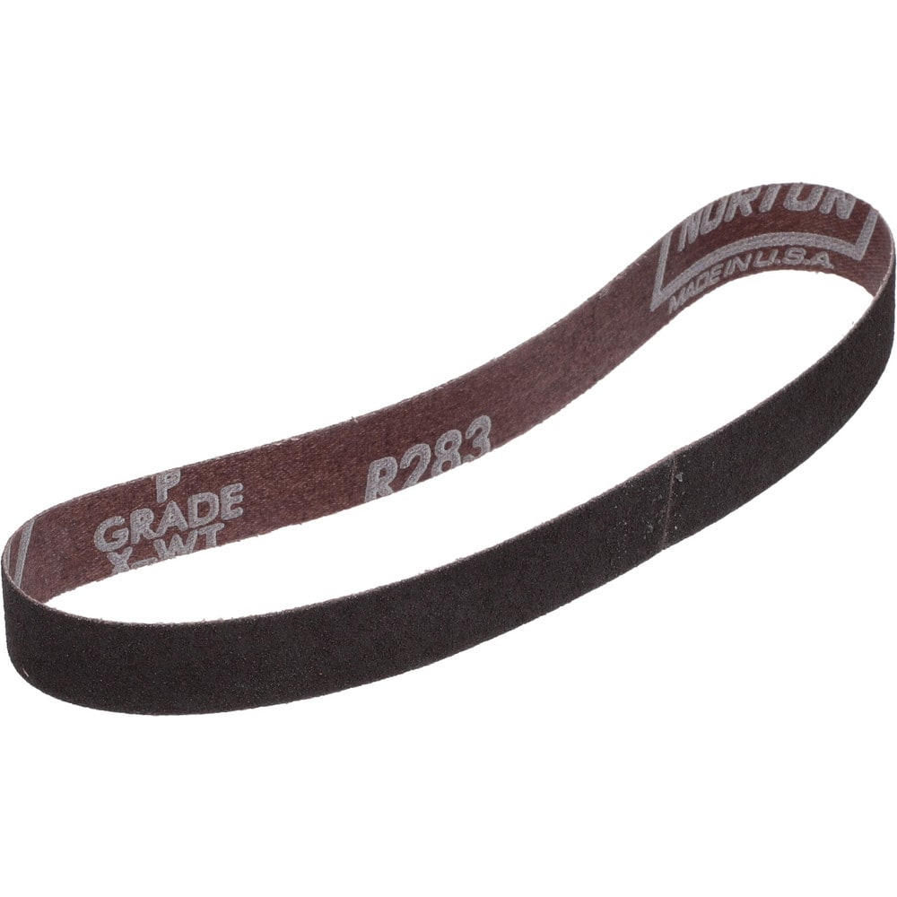 Abrasive Belt:  3/4" Wide, 18" OAL, 80 Grit, Aluminum Oxide