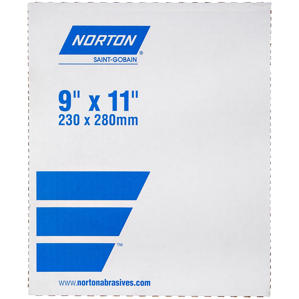 Norton 66261126335 Sanding Sheet: 220 Grit, Aluminum Oxide 