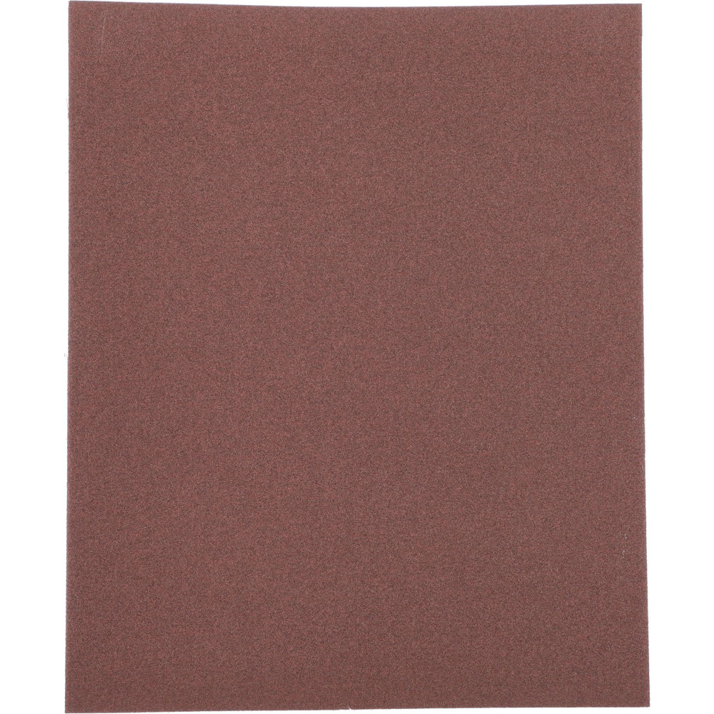 Sanding Sheets: 9" Wide x 11" OAL, 220 Grit, Aluminum Oxide - Very Fine Grade, J-Weighted Cloth Backing, Brown, Series K225