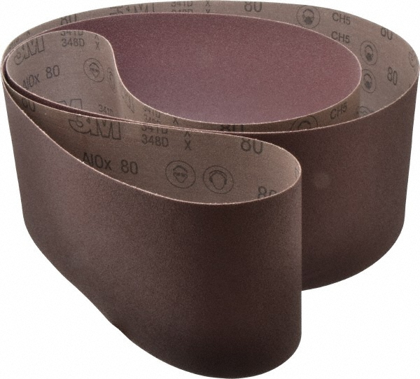 3M 6" Wide x 108" OAL, 80 Grit, Aluminum Oxide Abrasive Belt