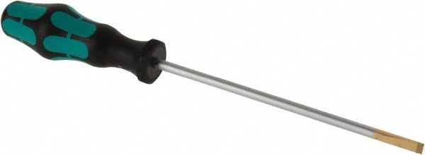 Slotted Screwdriver: 7/32" Width, 9-3/4" OAL, 6" Blade Length