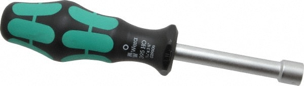 Nut Driver: 7/16" Drive, Hollow Shaft, Ergonomic Handle, 7-3/4" OAL