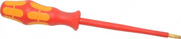 Slotted Screwdriver: 7/32" Width, 8-3/4" OAL, 5" Blade Length